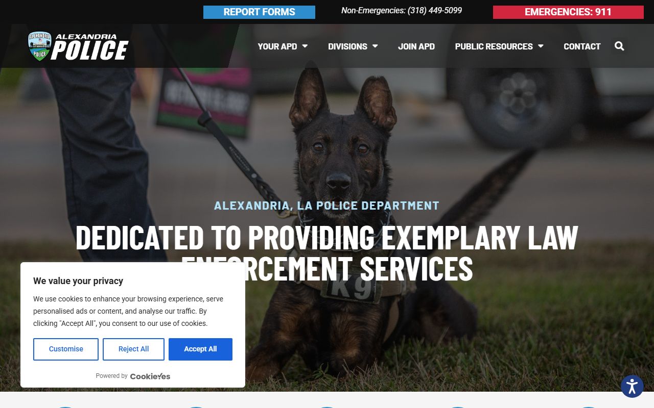 Alexandria Police Department alternate reference view