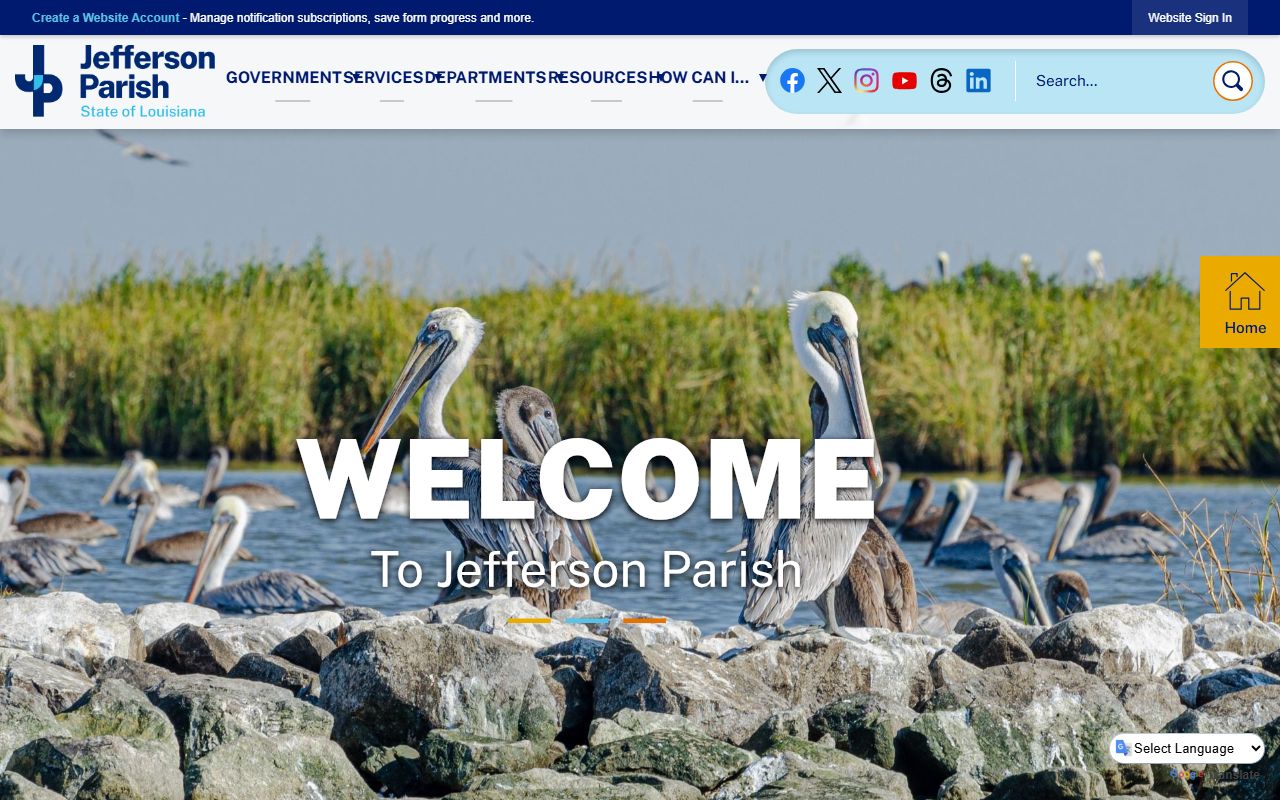 Jefferson Parish government website