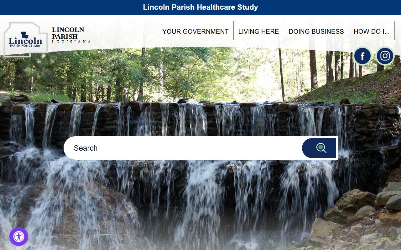 Lincoln Parish government website for public records and background check information