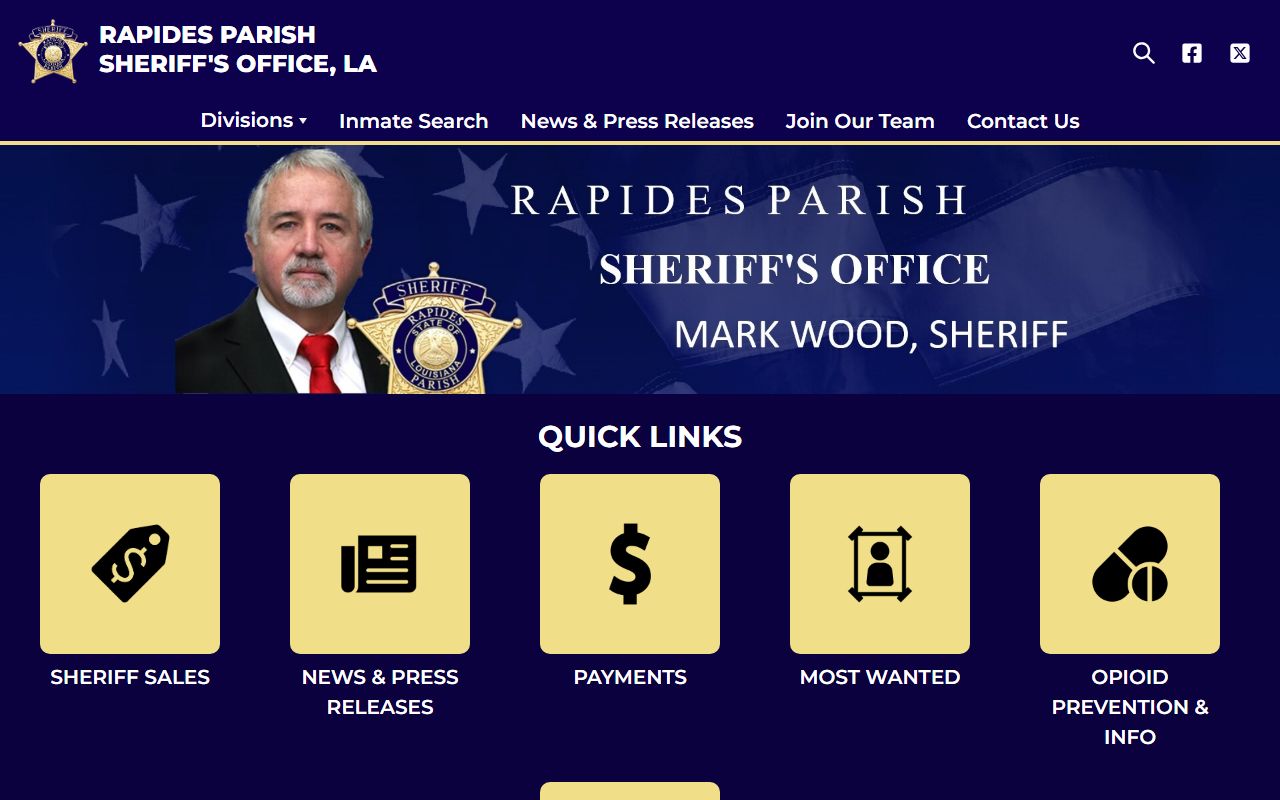 Rapides Parish Sheriff's Office for Rapides background check records